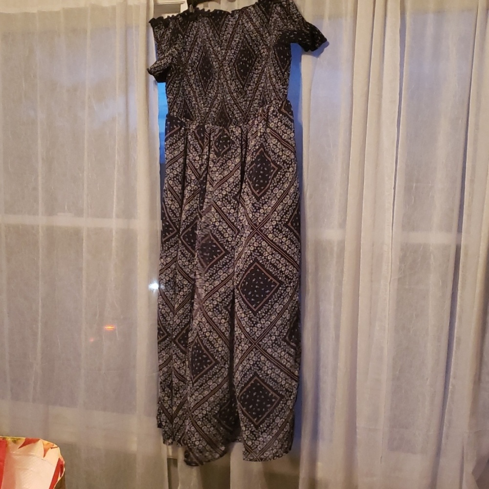 Off the shoulder maxi dress